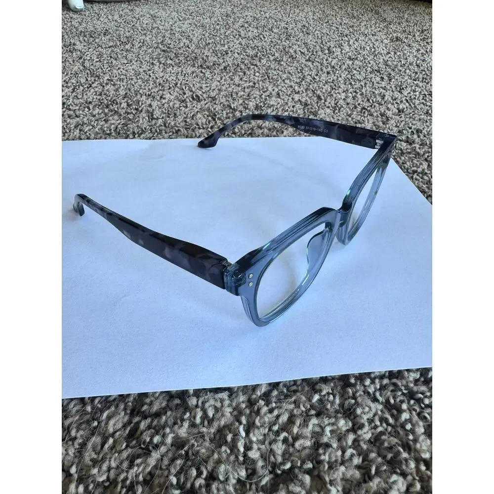 Blue Light Glasses Frame Only Rectangular Tortoise Fade Unisex 51-19-145
